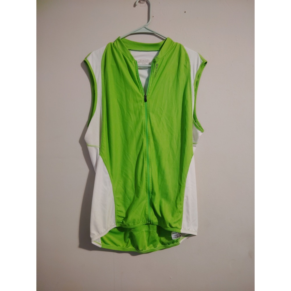 Sugoi RPM SL Cycling Jersey Mens Lime Green Sleeveless Bike Shirt Size 2XL